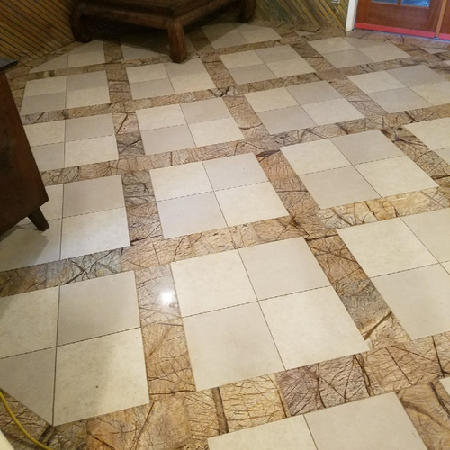 tiled floor