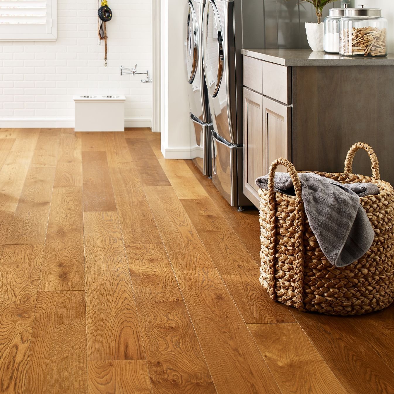 kitchen with hardwood floor from Kenny's Custom Flooring Inc. in San Marcos, CA