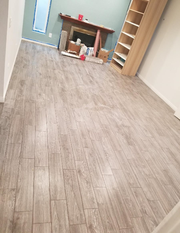 living room with hardwood flooring