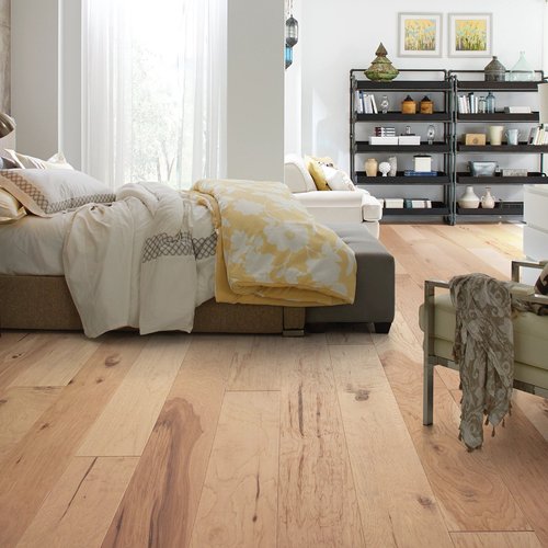 bedroom with hardwood floor from Kenny's Custom Flooring Inc. in San Marcos, CA