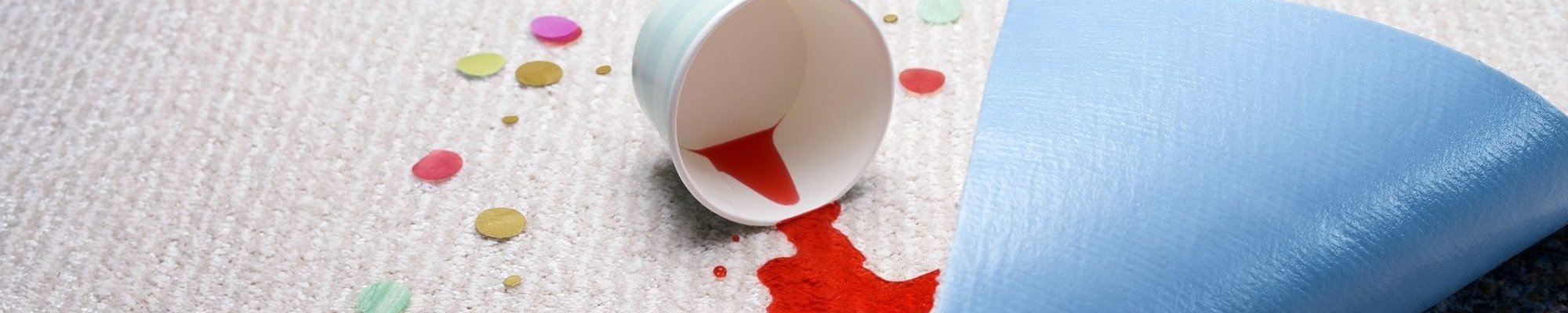 spilled paint on carpet