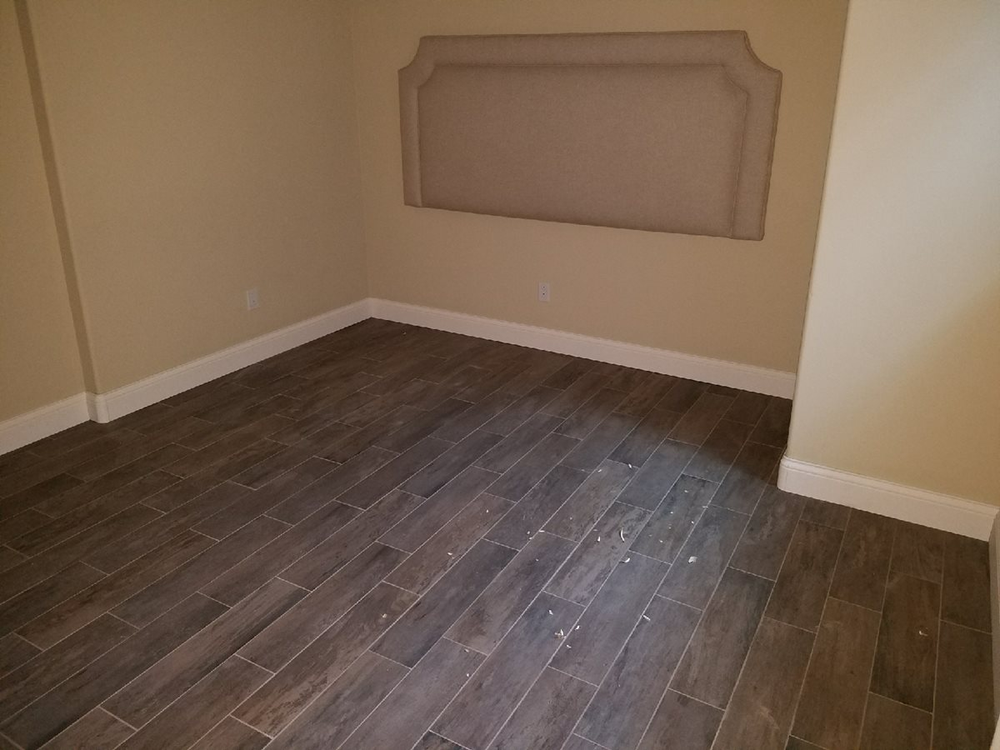 empty room with hardwood flooring