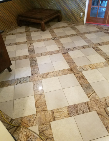 tiled floor