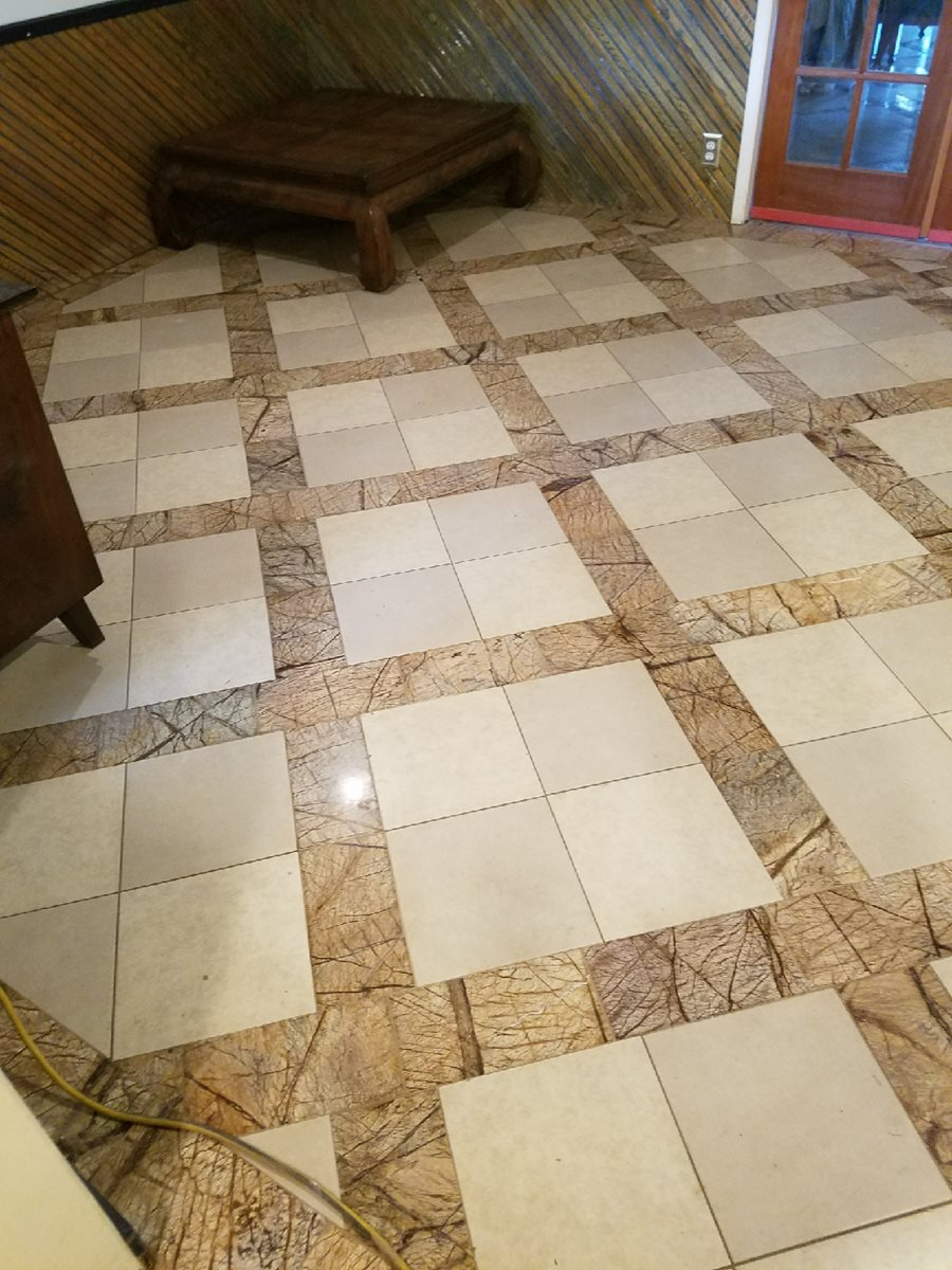 tiled floor