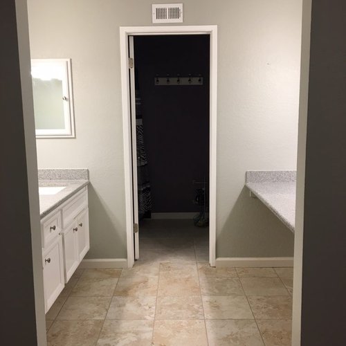 tiled bathroom